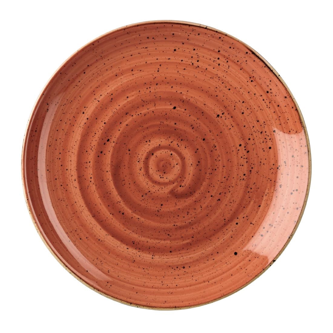 Assiettes rondes Churchill Stonecast Spiced Orange 217mm (Lot de 12) — DK537