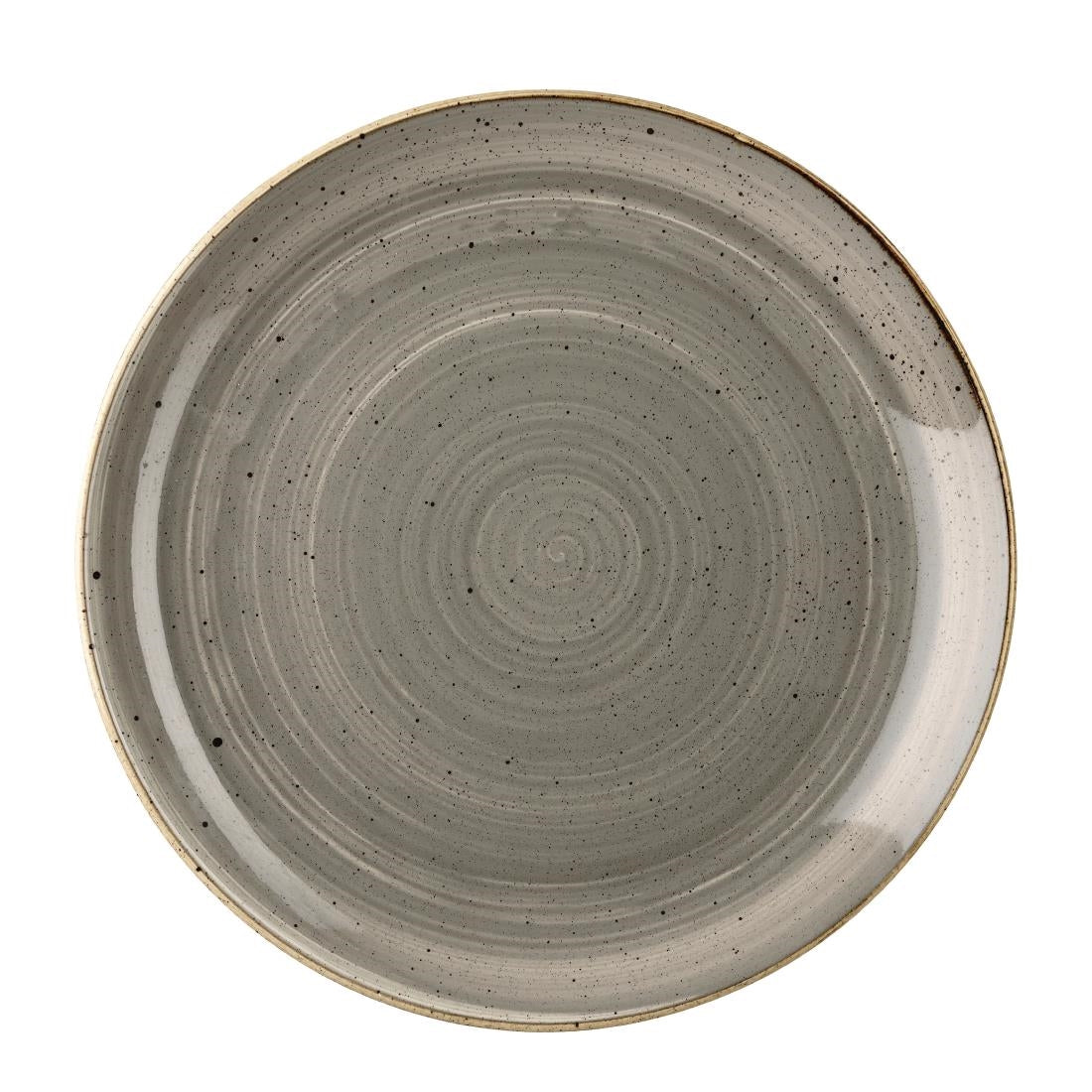 Assiettes rondes Churchill Stonecast Peppercorn Grey 217mm (Lot de 12) — DK554