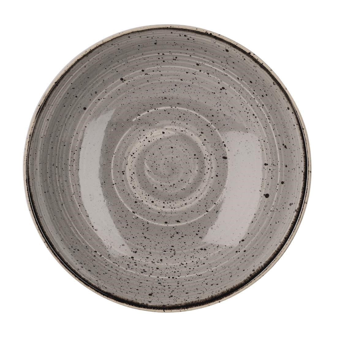 Assiettes coupes rondes Churchill Stonecast Peppercorn Grey 184mm (Lot de 12) — DK557