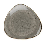 Assiettes triangulaires Churchill Stonecast Peppercorn Grey 305mm (Lot de 6) — DK558