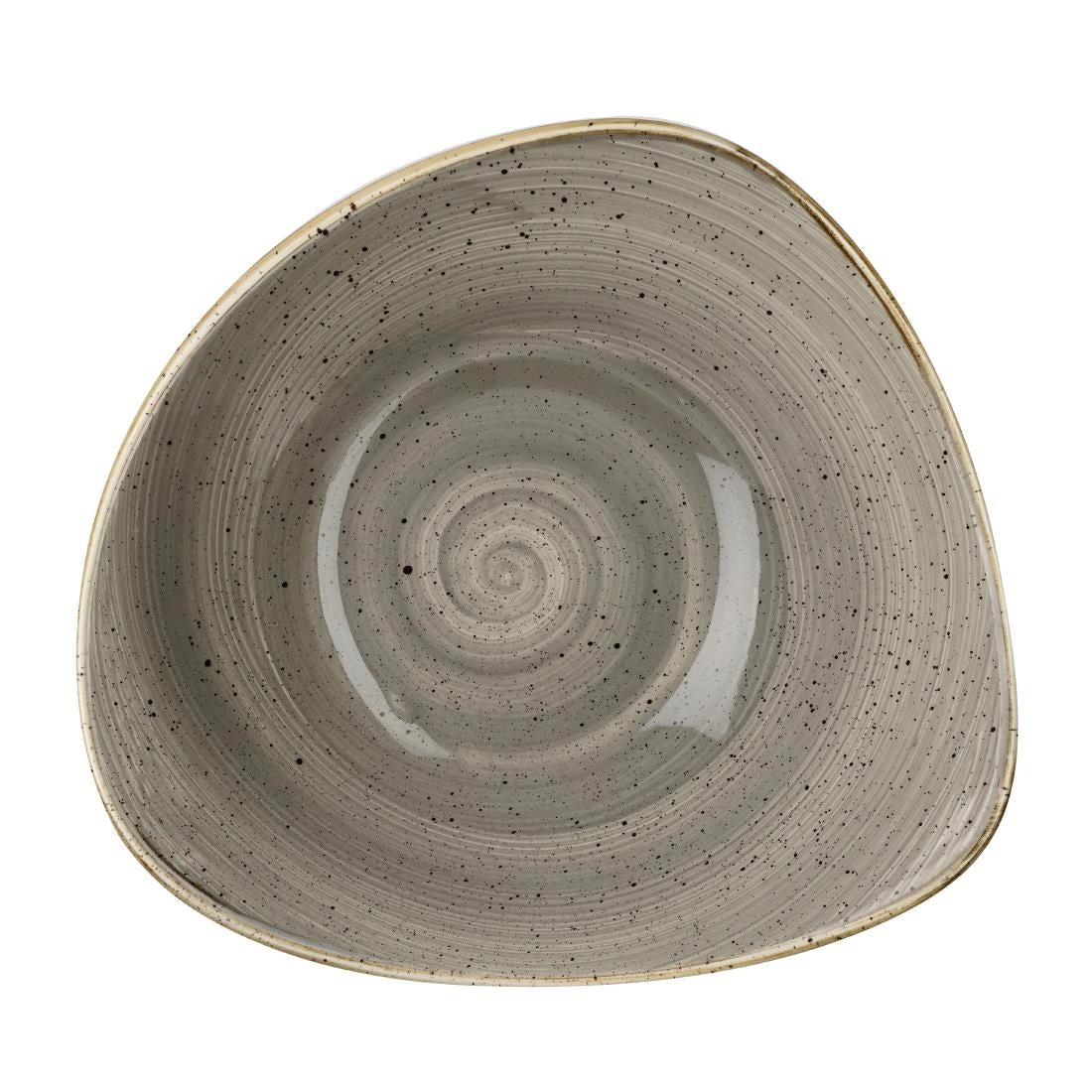 Bols triangulaires Churchill Stonecast Peppercorn Grey 235mm (Lot de 12) — DK559