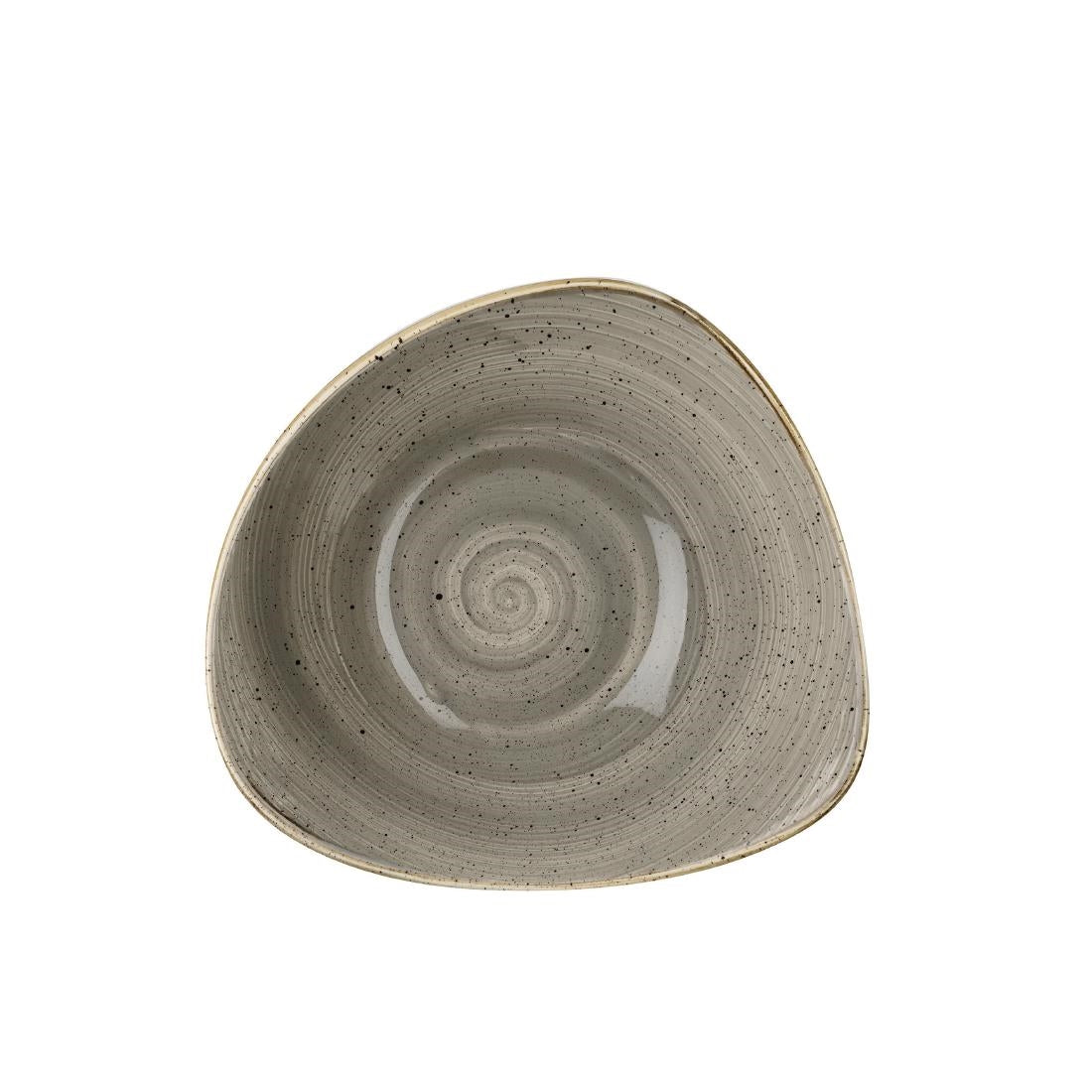 Bols triangulaires Churchill Stonecast Peppercorn Grey 250mm (Lot de 12) — DK560