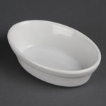 Plats à gratin ovales Olympia Whiteware 145 x 104mm (Lot de 6) — DK806