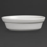 Plats à gratin ovales Olympia Whiteware 145 x 104mm (Lot de 6) — DK806