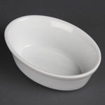 Plats à gratin ovales Olympia Whiteware 161 x 116mm (Lot de 6) — DK807