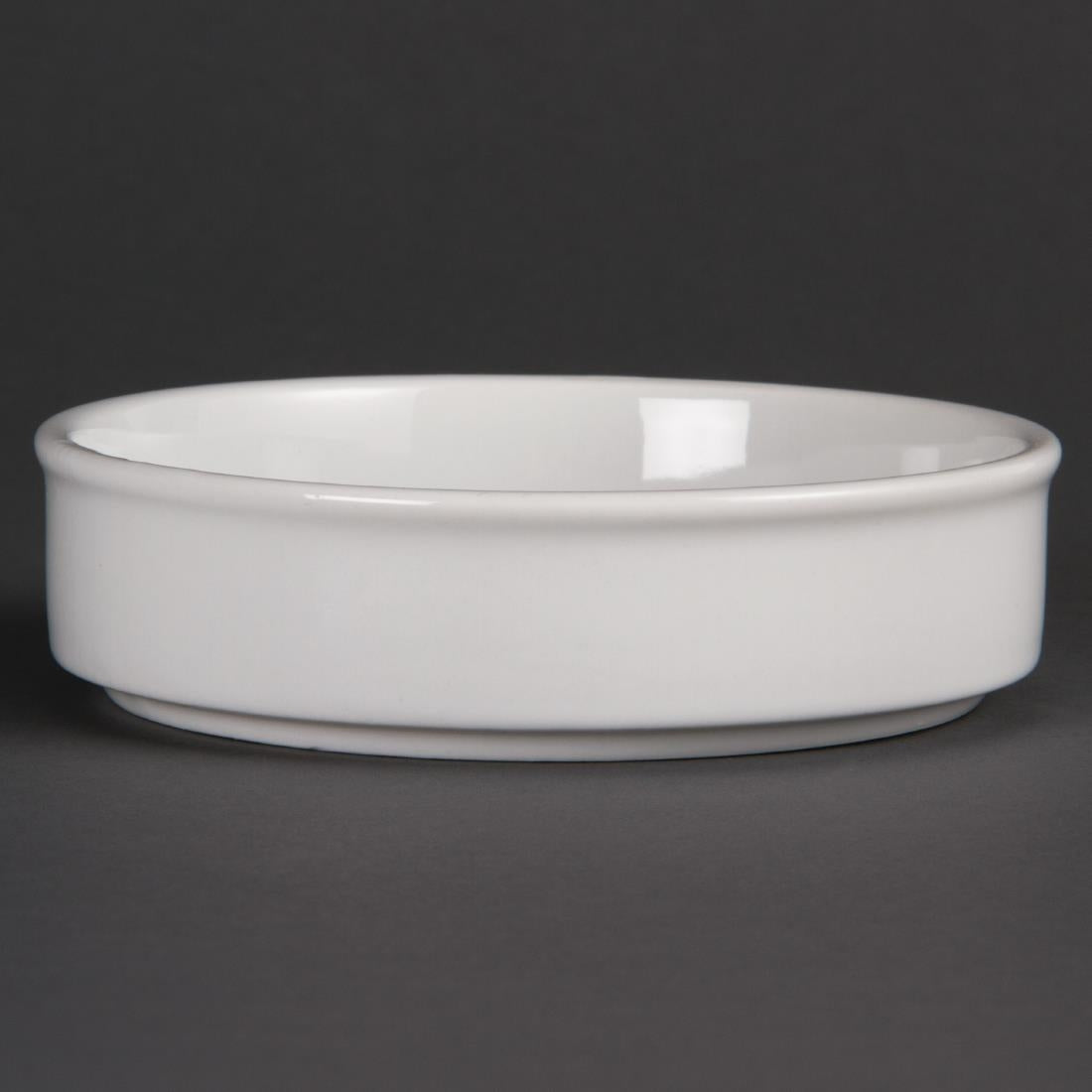 Plats empilables blancs Olympia Tapas 134mm (Lot de 6) — DK828