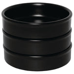 Plats empilables noirs Olympia Mediterranean 134mm (Lot de 6) — DK833