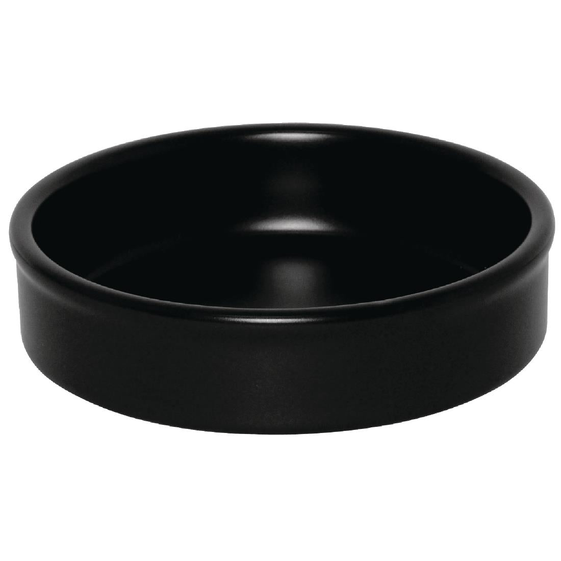 Plats empilables noirs Olympia Mediterranean 134mm (Lot de 6) — DK833