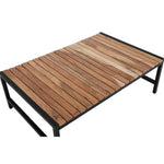 Table basse en acier et acacia Bolero 1 200x800mm — DK903