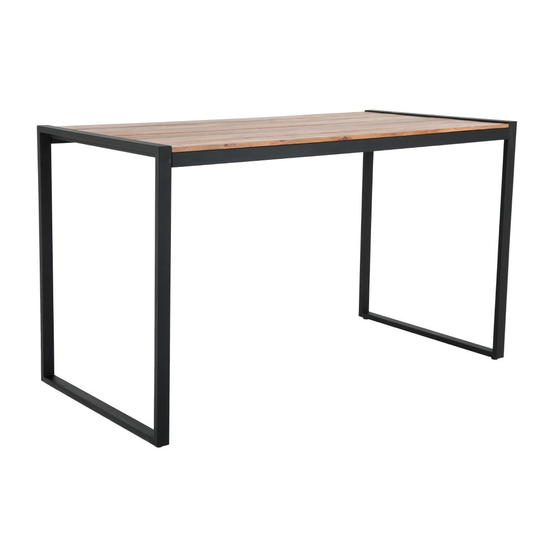 Table de bar industrielle en acier et acacia Bolero 1800x900mm — DK905