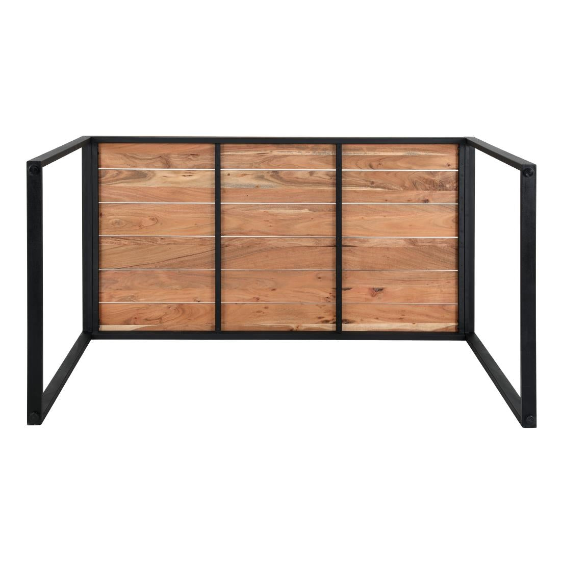 Table de bar industrielle en acier et acacia Bolero 1800x900mm — DK905