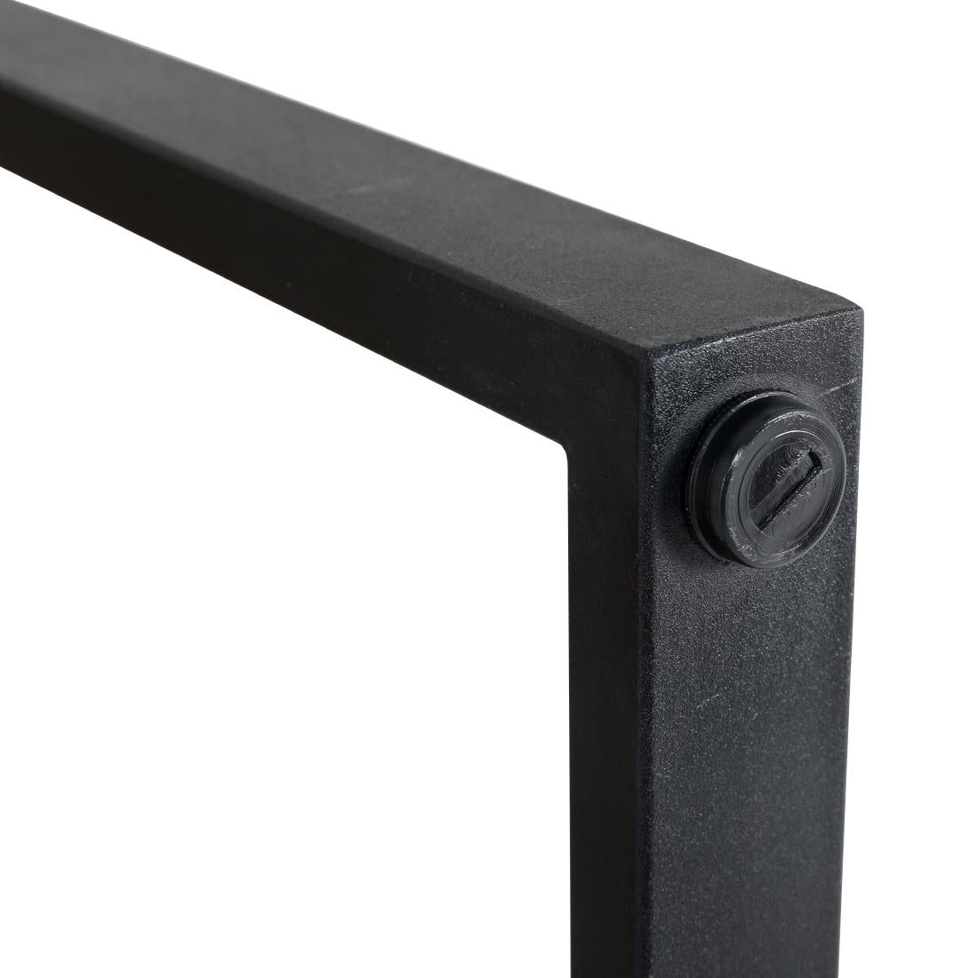 Table de bar industrielle en acier et acacia Bolero 1800x900mm — DK905