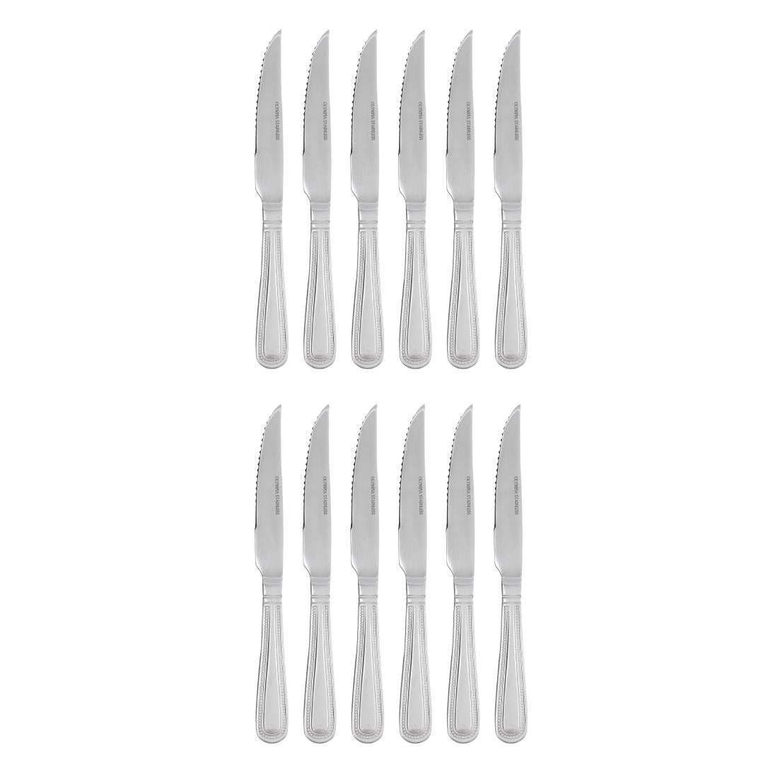 Couteau à viande Olympia Bead (lot de 12) — DL102