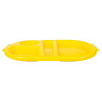 Petits plateaux repas à compartiments en polypropylène Olympia Kristallon jaunes 321mm (lot de 10) — DL127