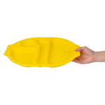 Petits plateaux repas à compartiments en polypropylène Olympia Kristallon jaunes 321mm (lot de 10) — DL127