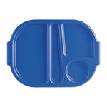 Petits plateaux repas à compartiments en polypropylène Olympia Kristallon bleus 321mm (lot de 10) — DL129