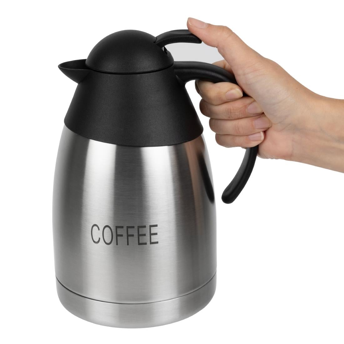 Pichet isotherme à café Olympia couvercle bombé 1,5L — DL161