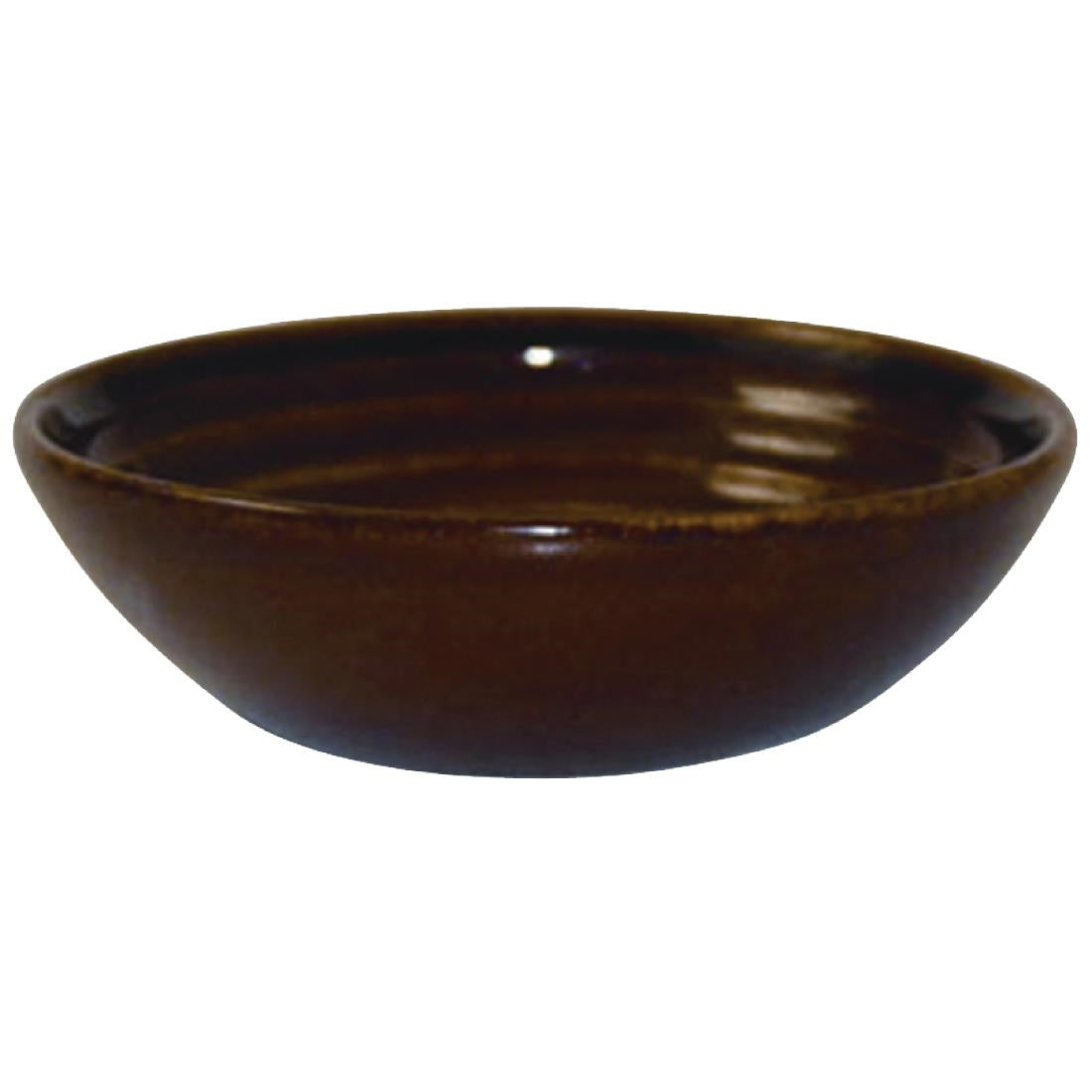 Pots à sauce Churchill Bit on the Side Brown 113mm (Lot de 12) — DL422