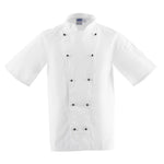 Veste de cuisine mixte Whites Chicago manches courtes blanche L — DL711-L