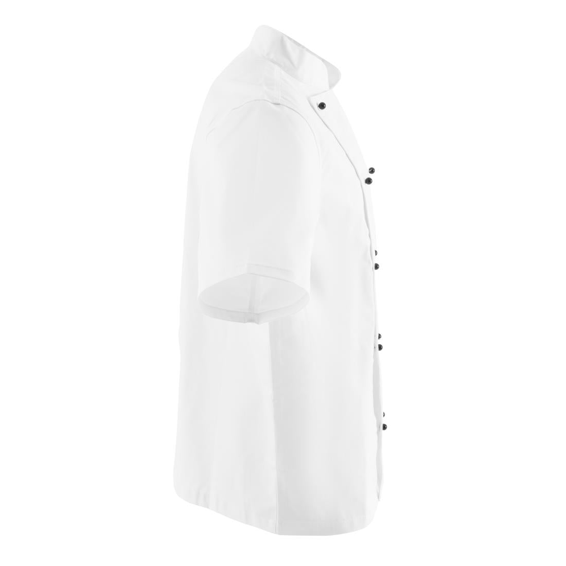 Veste de cuisine mixte Whites Chicago manches courtes blanche L — DL711-L