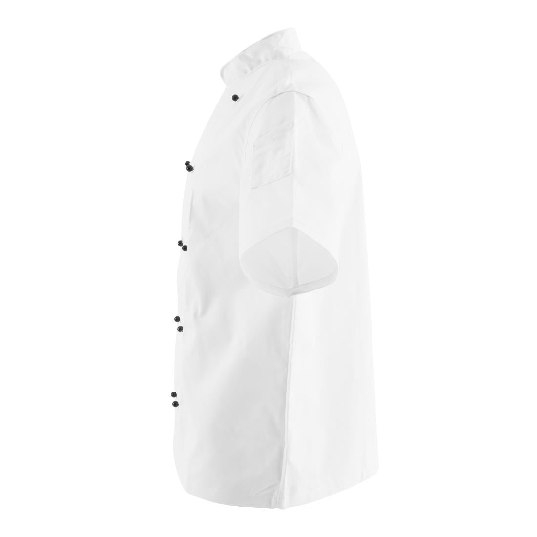 Veste de cuisine mixte Whites Chicago manches courtes blanche L — DL711-L