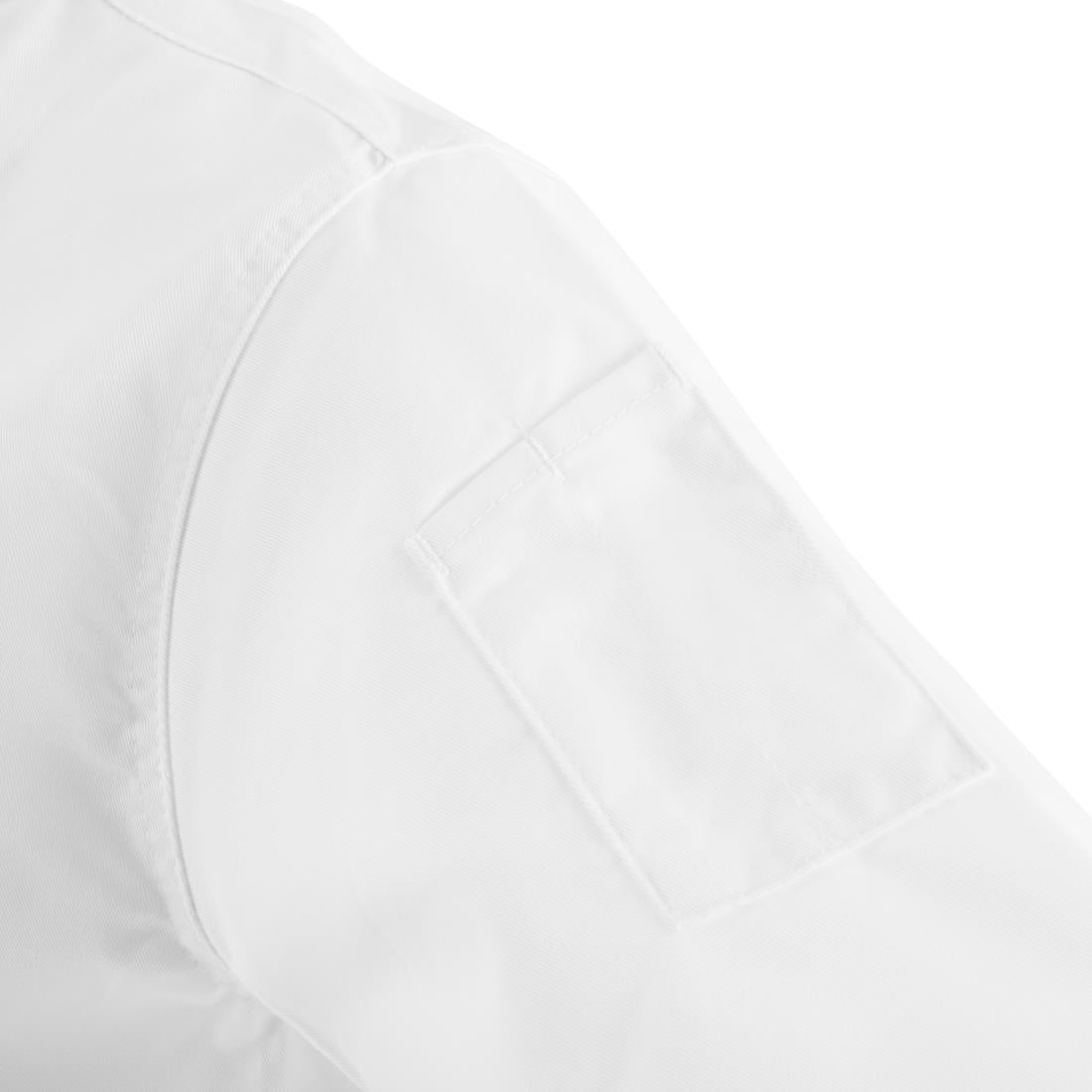 Veste de cuisine mixte Whites Chicago manches courtes blanche L — DL711-L