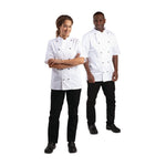 Veste de cuisine mixte Whites Chicago manches courtes blanche XS — DL711-XS