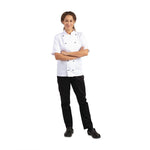 Veste de cuisine mixte Whites Chicago manches courtes blanche S — DL711-S