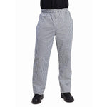 Pantalon de cuisinier mixte Whites Vegas petits carreaux noir et blanc M — DL712-M