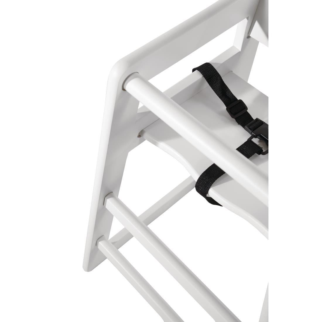 Chaise haute en bois blanche Bolero — DL833