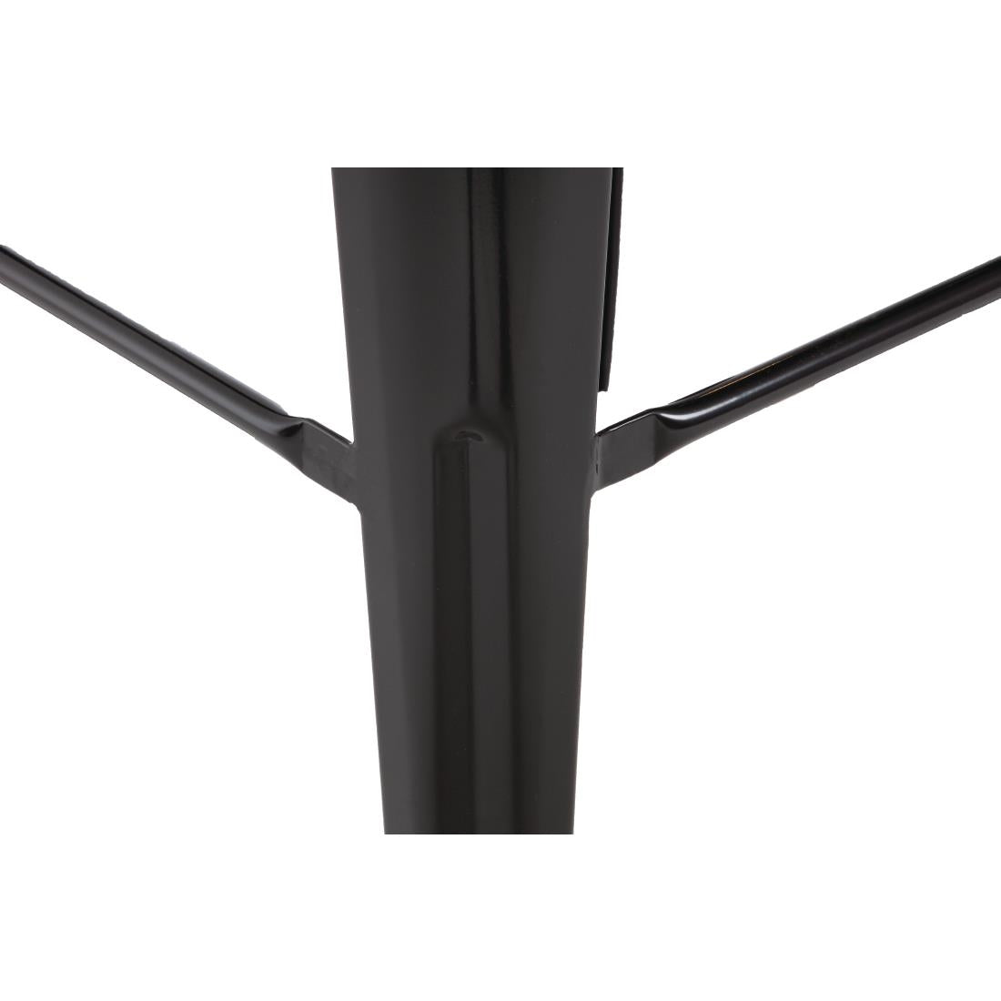 Tabourets hauts en acier galvanisé Bolero Bistro noirs (lot de 4) — DL881