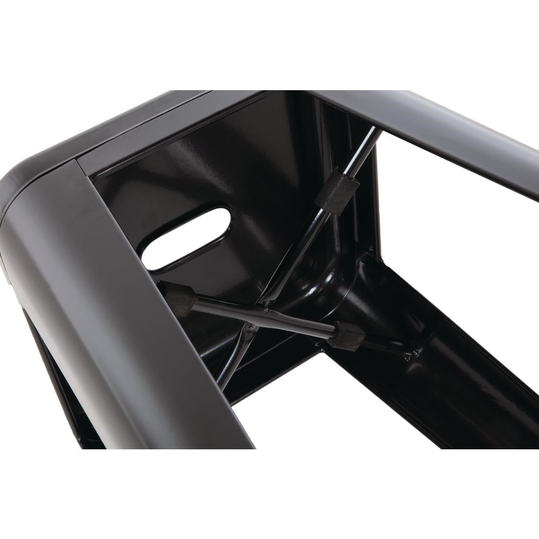 Tabourets hauts en acier galvanisé Bolero Bistro noirs (lot de 4) — DL881