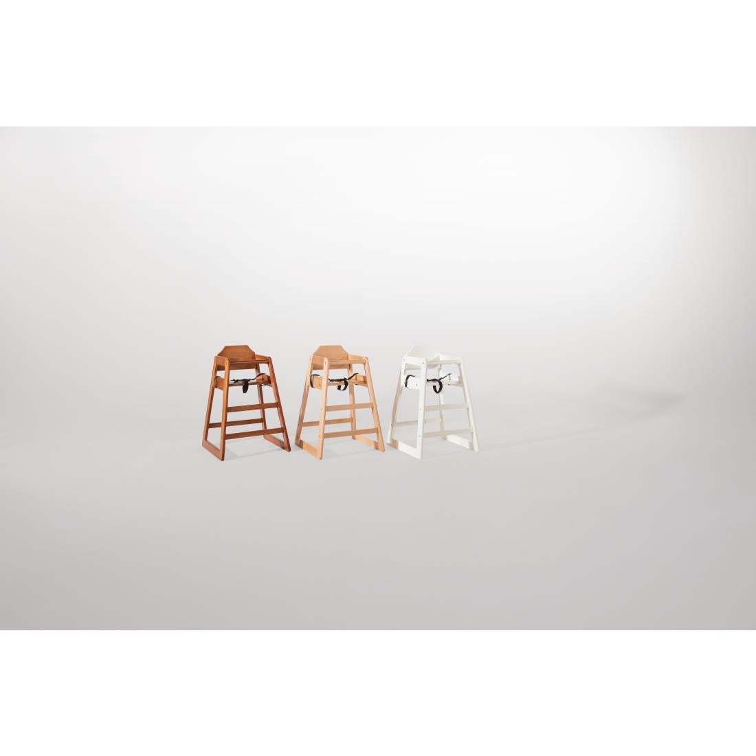 Chaise haute en bois blanche Bolero — DL833