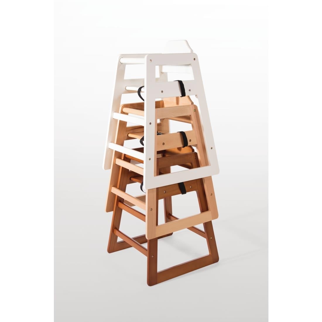 Chaise haute en bois Bolero finition naturelle — DL900