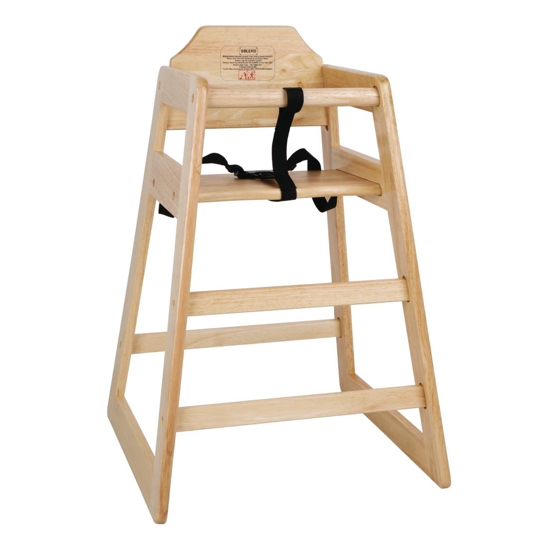 Chaise haute en bois Bolero finition naturelle — DL900