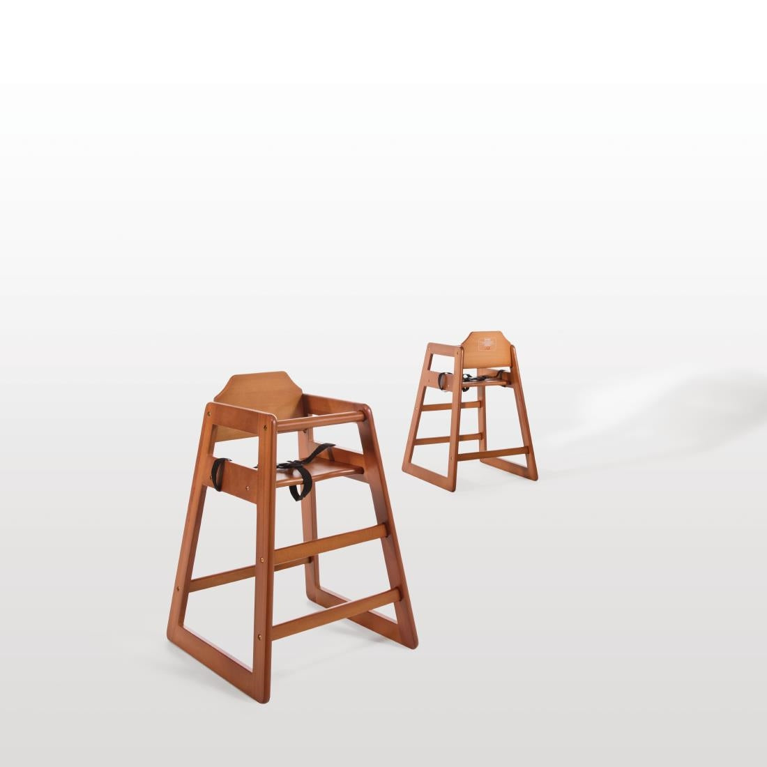 Chaise haute en bois Bolero finition bois foncé — DL901