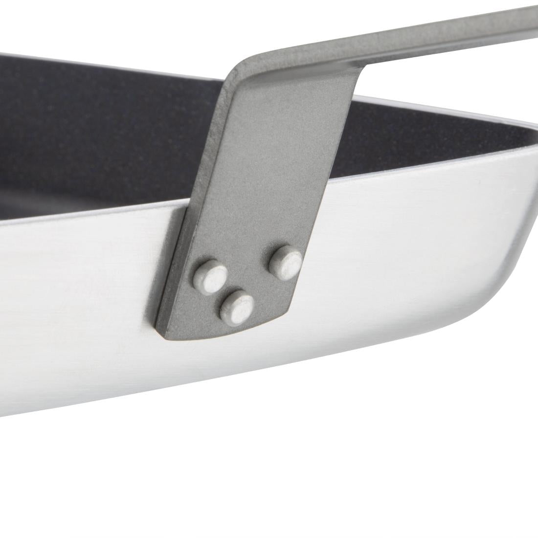 Poêle antiadhésive carrée fond rainuré Vogue 240mm — DL942