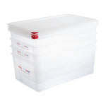 Boîtes alimentaires en polypropylène Araven GN 1/1 27,5L (lot de 4) — DL984
