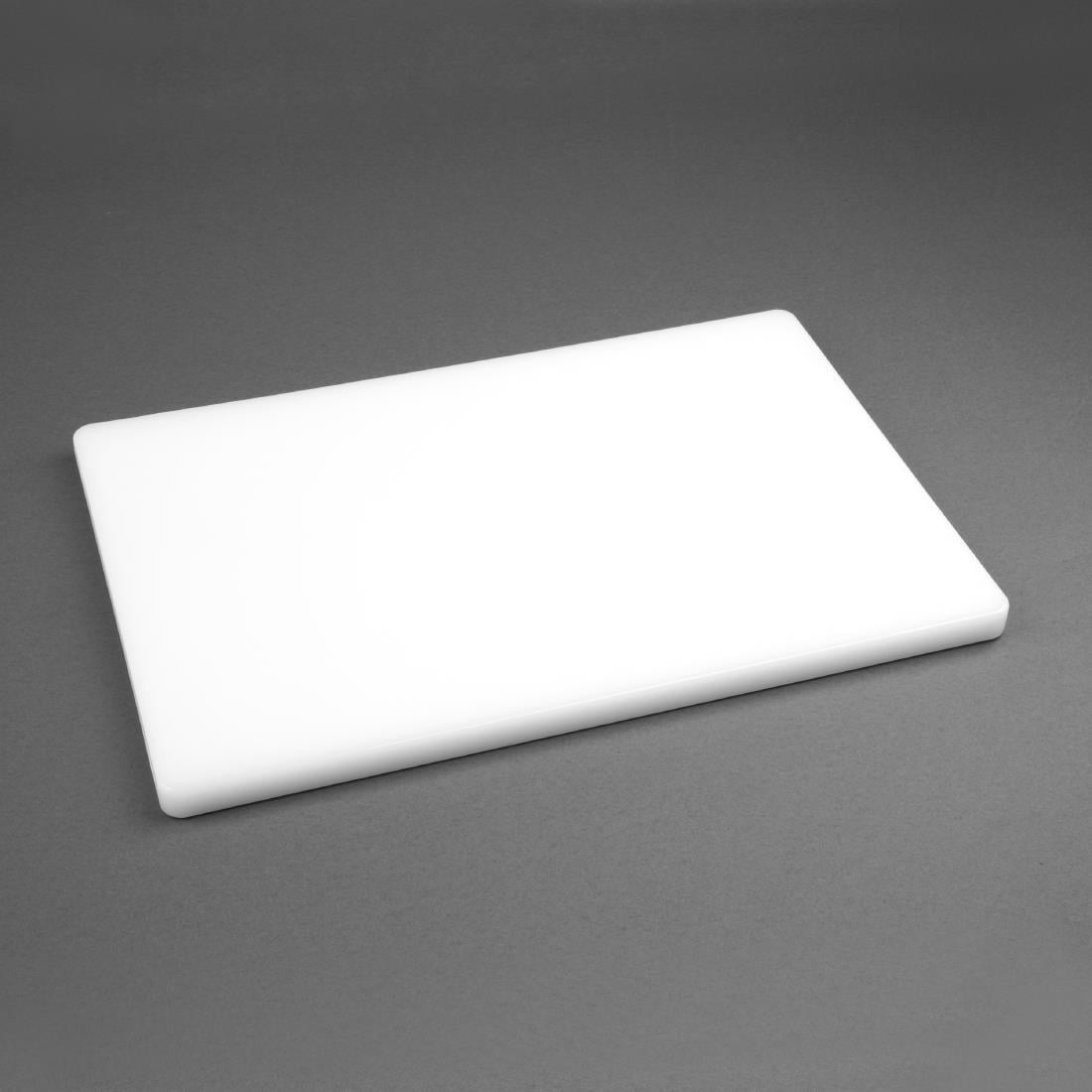 Planche à découper standard épaisse basse densité Hygiplas blanche — DM001