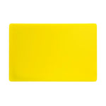 Planche à découper standard épaisse basse densité Hygiplas jaune — DM002