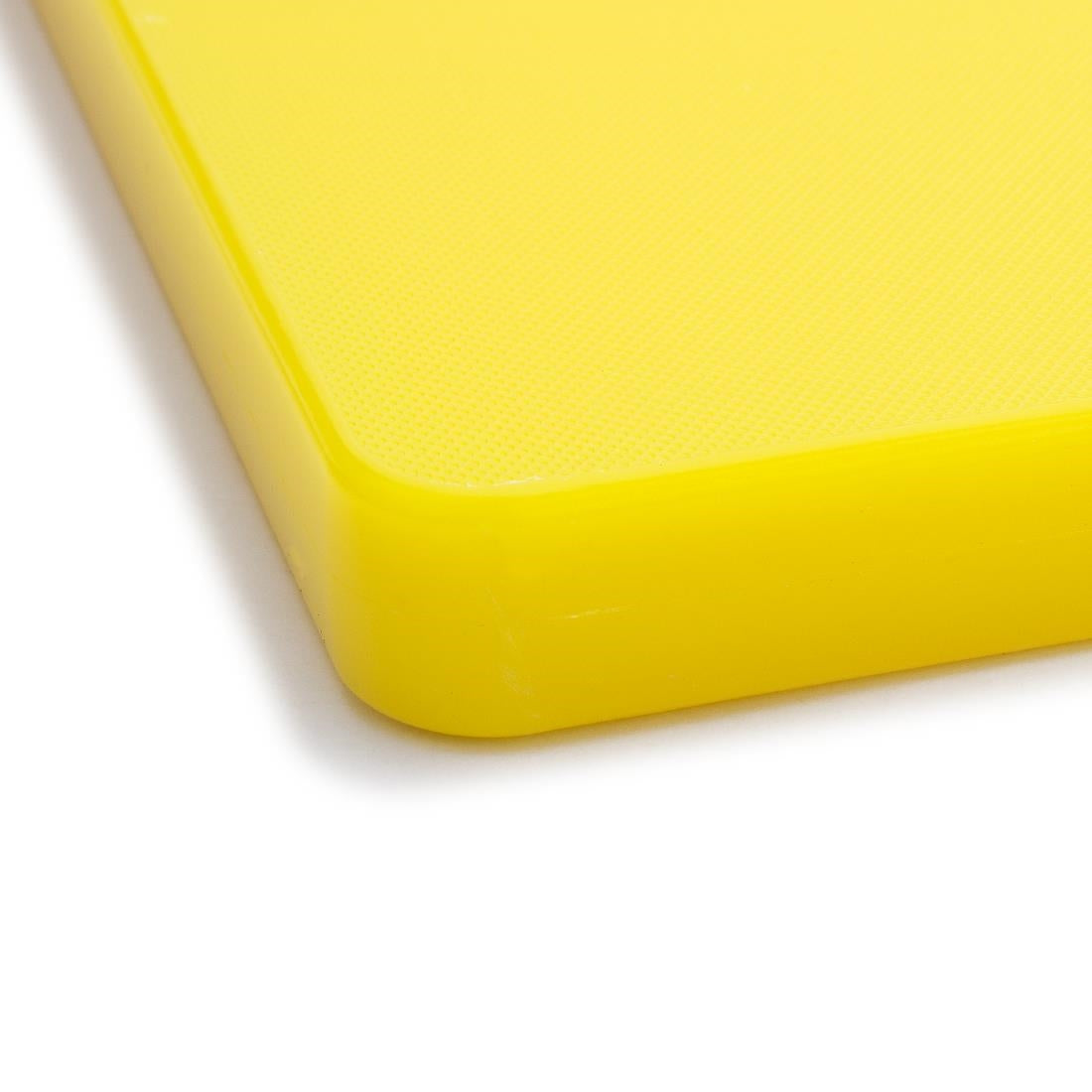 Planche à découper standard épaisse basse densité Hygiplas jaune — DM002