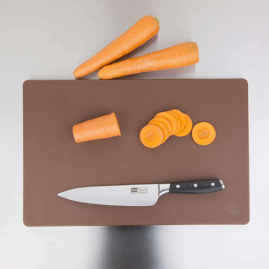 Planche à découper standard épaisse basse densité Hygiplas marron — DM003
