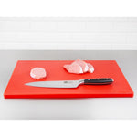 Planche à découper standard épaisse basse densité Hygiplas rouge — DM004