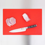 Planche à découper standard épaisse basse densité Hygiplas rouge — DM004