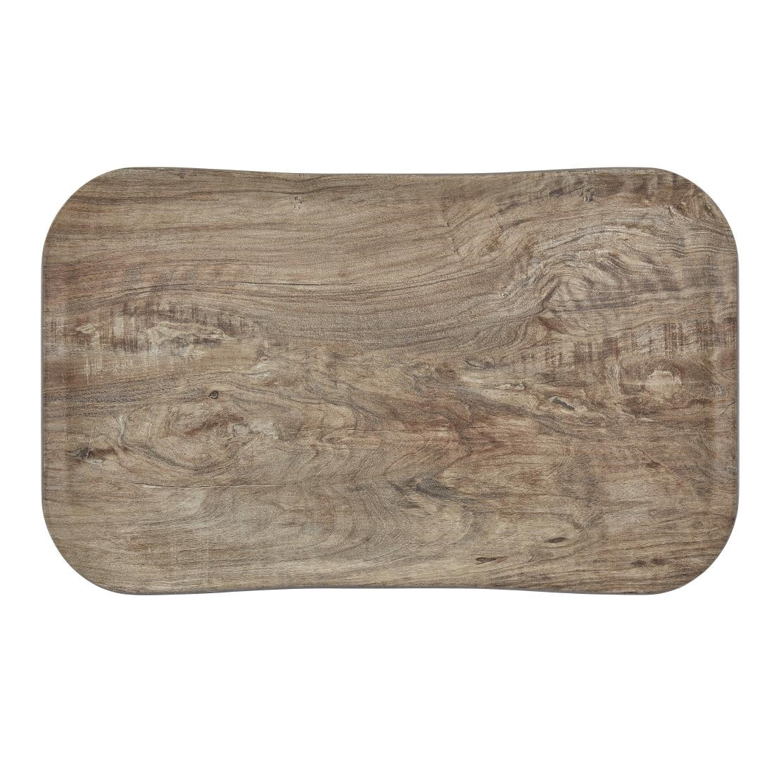 Plateau rectangulaire polyester aspect bois Cambro Century 32x53cm olivier clair — DM123
