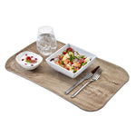 Plateau rectangulaire polyester aspect bois Cambro Century 32x53cm olivier clair — DM123