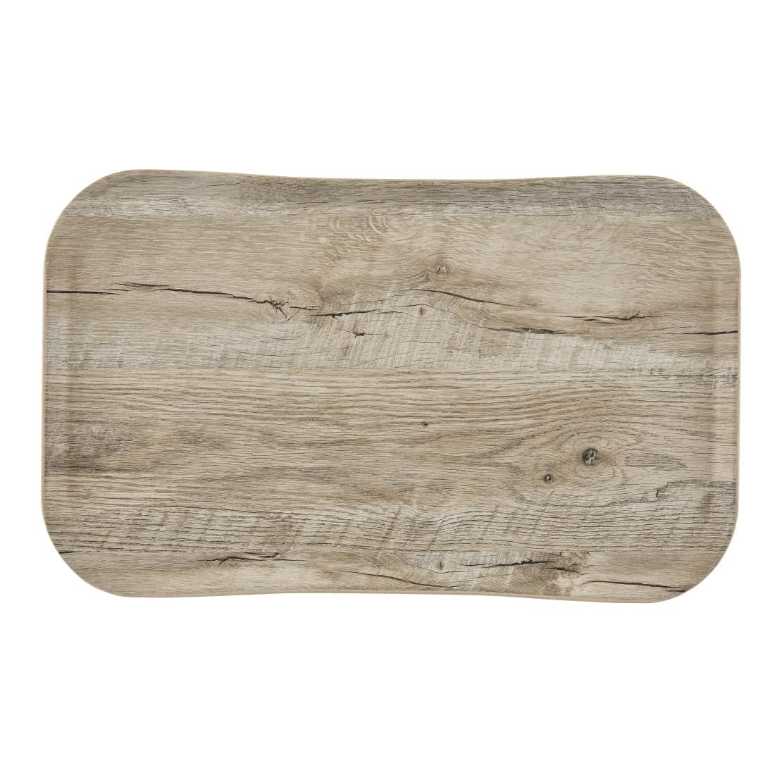 Plateau rectangulaire polyester aspect bois Cambro Century 37x53cm chêne clair — DM125