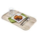Plateau rectangulaire polyester aspect bois Cambro Century 37x53cm chêne clair — DM125