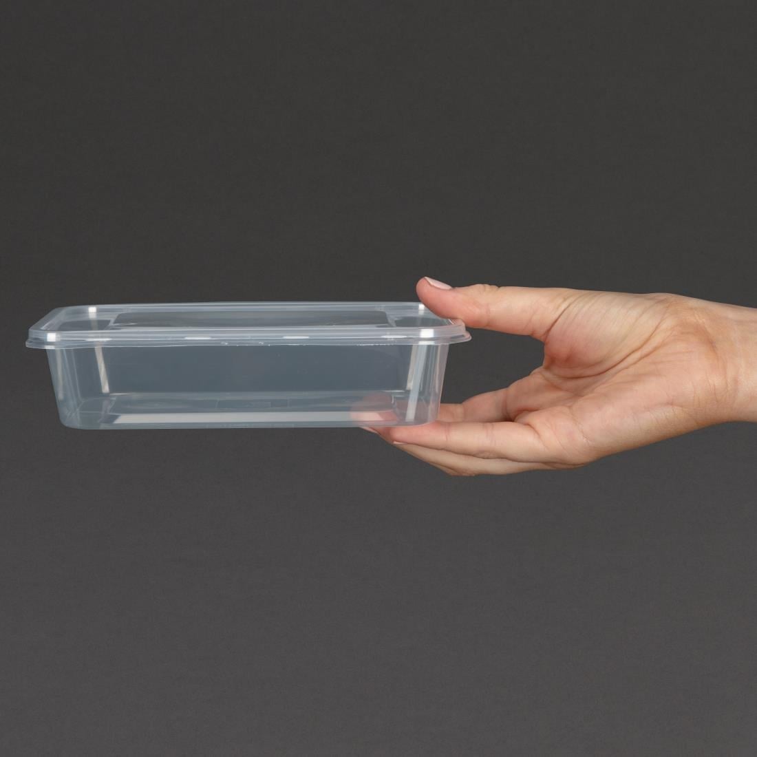 Petites boîtes en plastique micro-ondables avec couvercles Fiesta Recyclable 500ml (lot de 250) — DM181