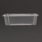 Boîtes moyennes en plastique micro-ondables avec couvercles Fiesta Recyclable 650ml (lot de 250) — DM182